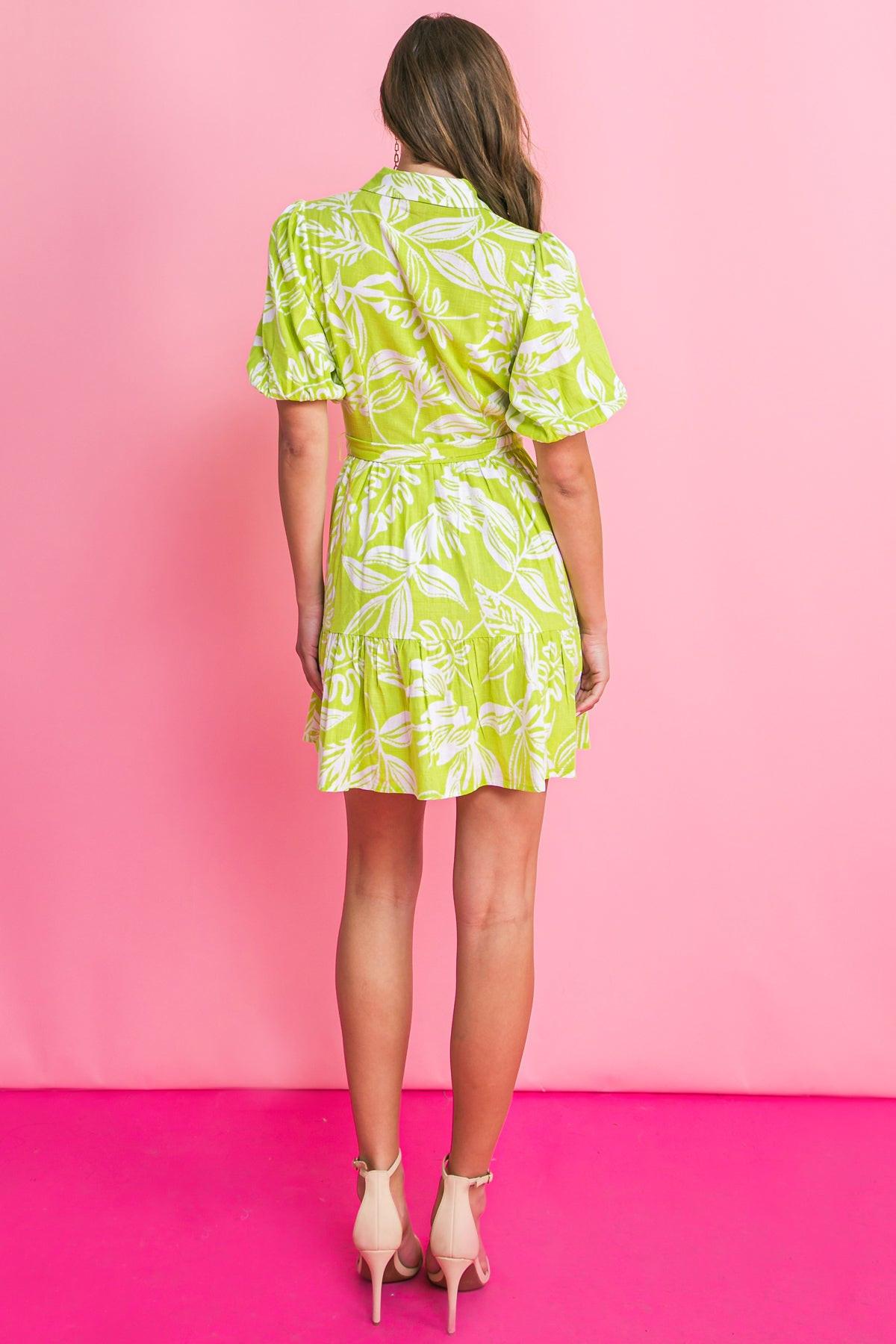 AM I DREAMING WOVEN MINI DRESS.