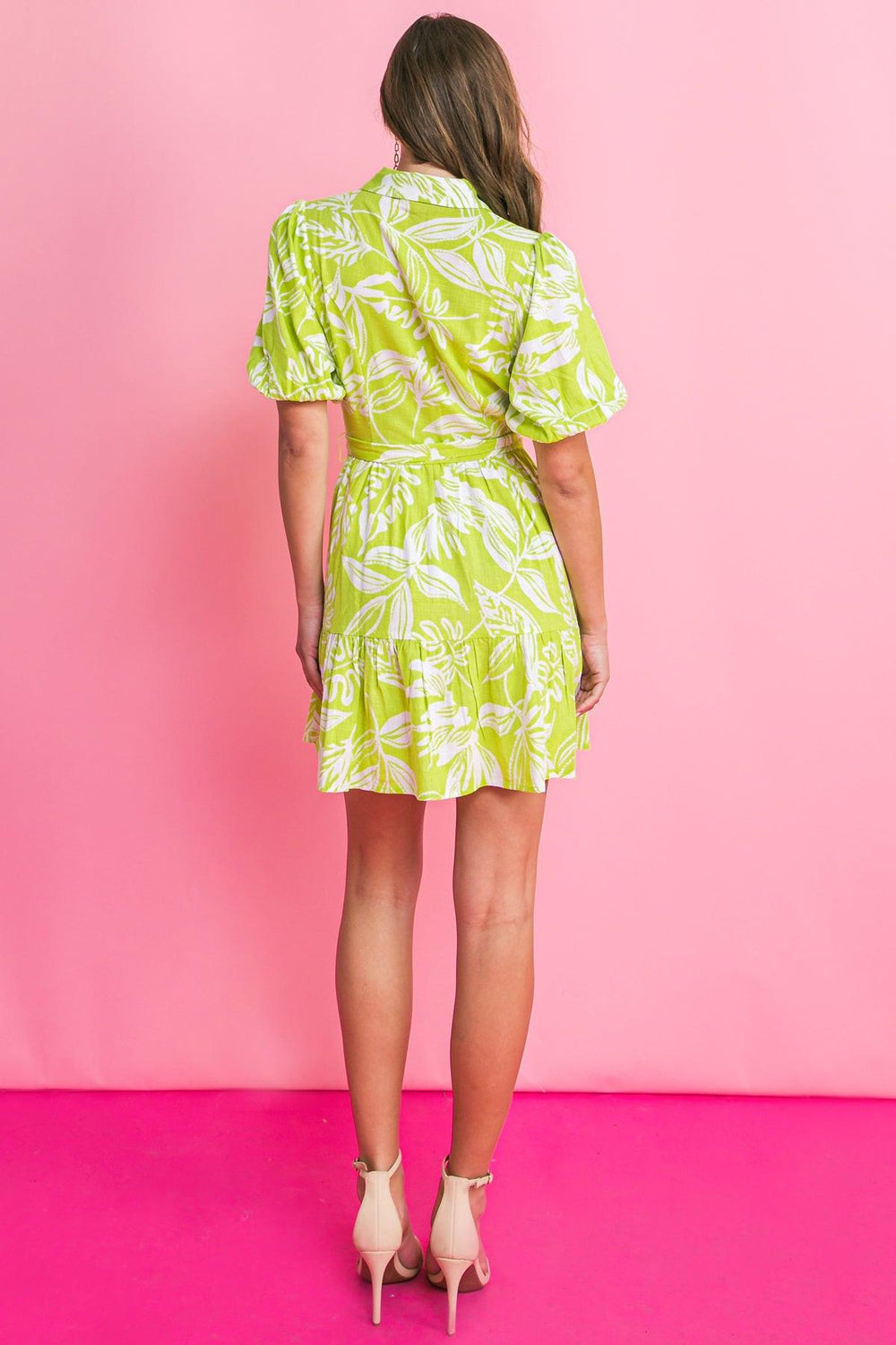 AM I DREAMING WOVEN MINI DRESS.