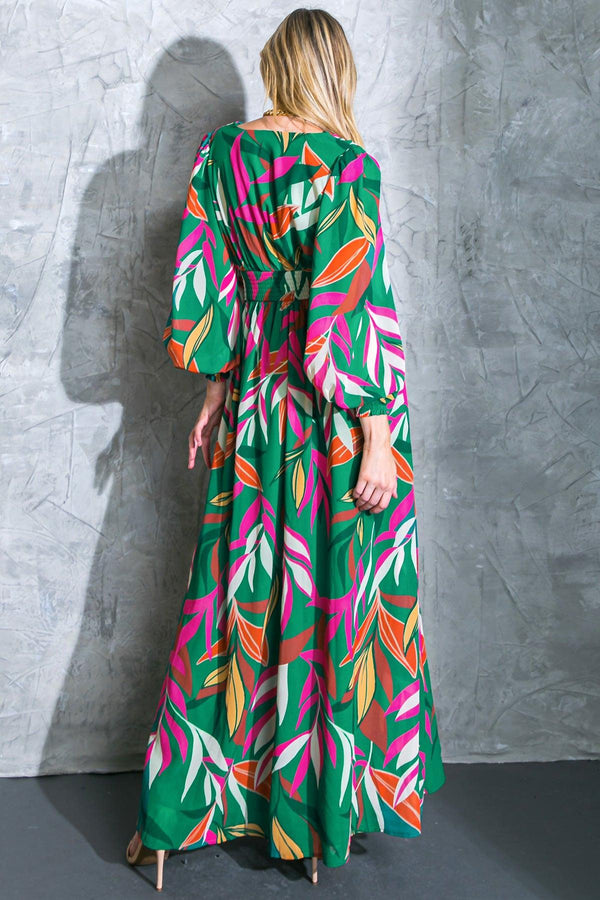 GONE COASTAL WOVEN MAXI DRESS.