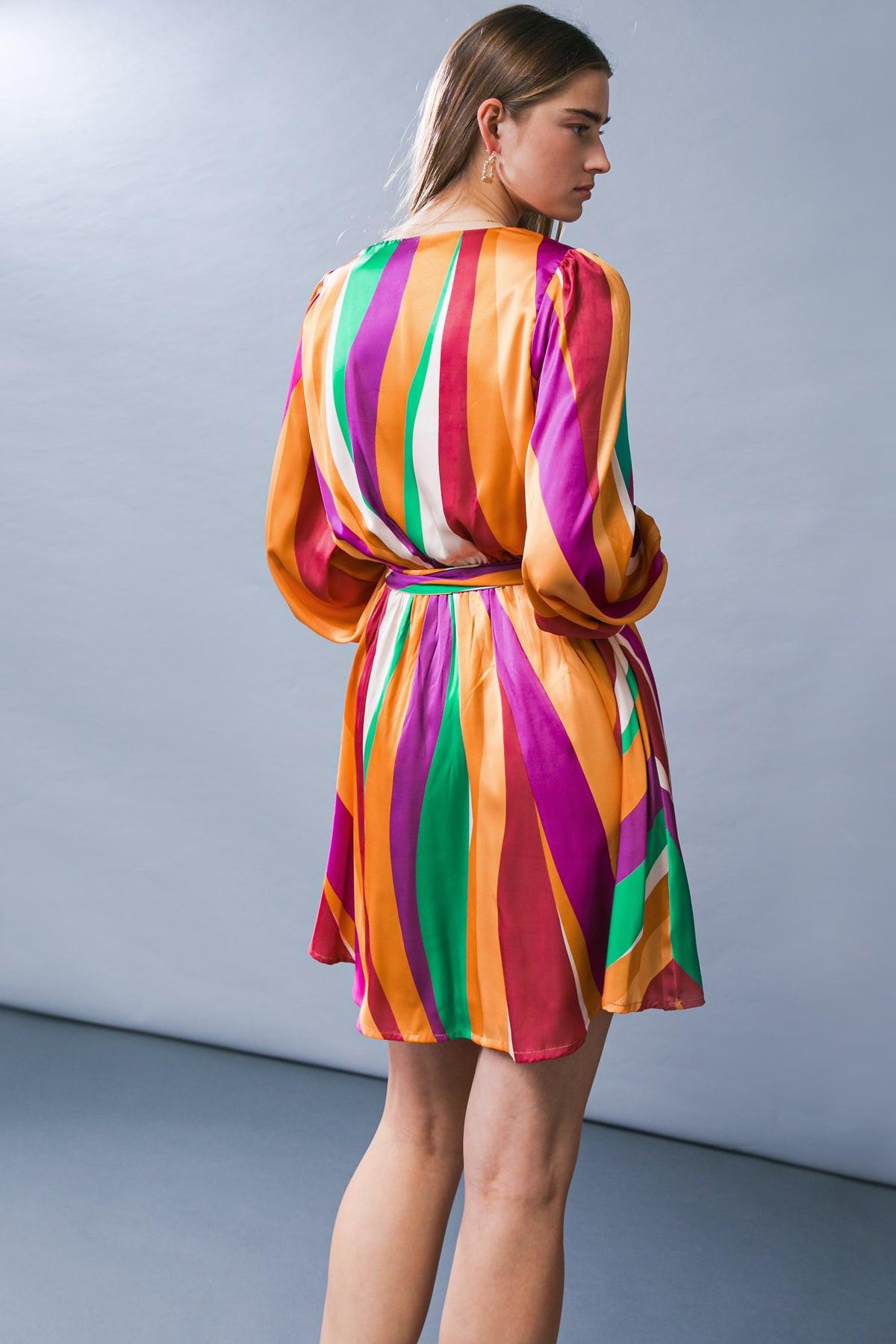 ADORABLE INTENTIONS WOVEN MINI DRESS.