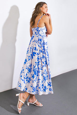 ACTIVE HIBERNATION WOVEN MIDI DRESS.