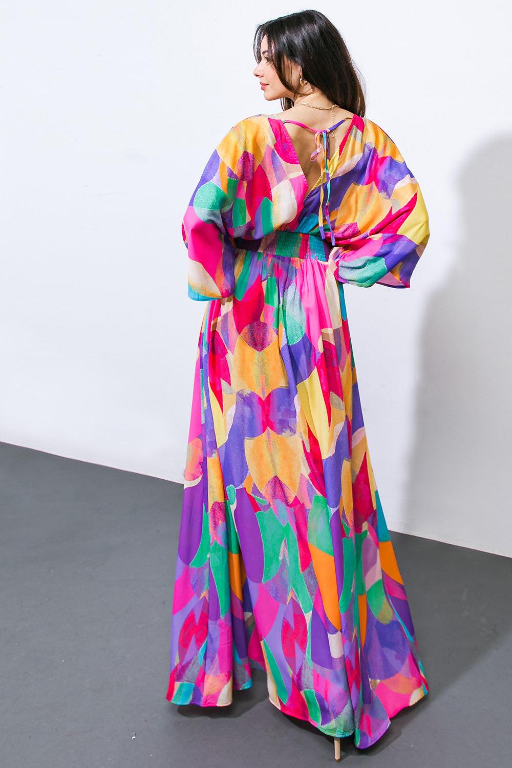 LET HER SHINE WOVEN MAXI DRESS.