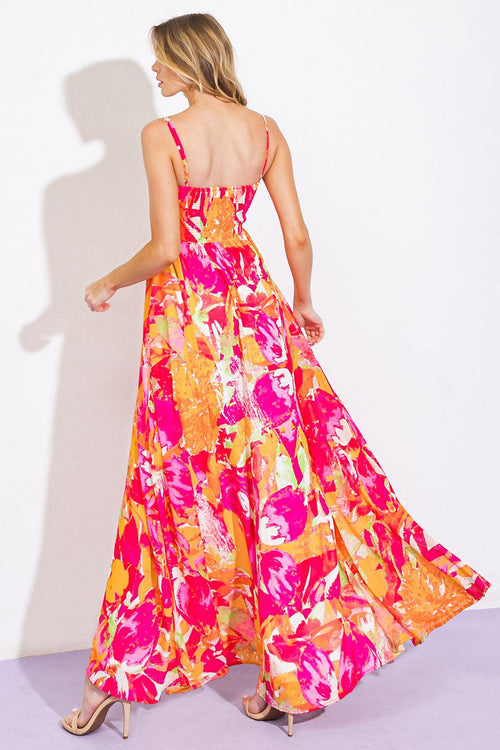 KEEP BLOOMING WOVEN MAXI DRESS main image 0
