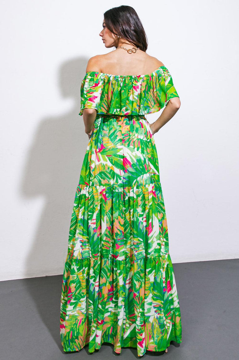 SUMMER HEAT FLORAL WOVEN MAXI DRESS Flying Tomato Long Beach Resort Pink
