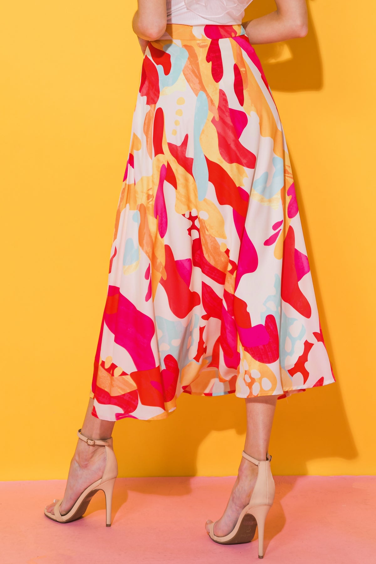 PLANTED IN YOUR HEART MIDI SKIRT