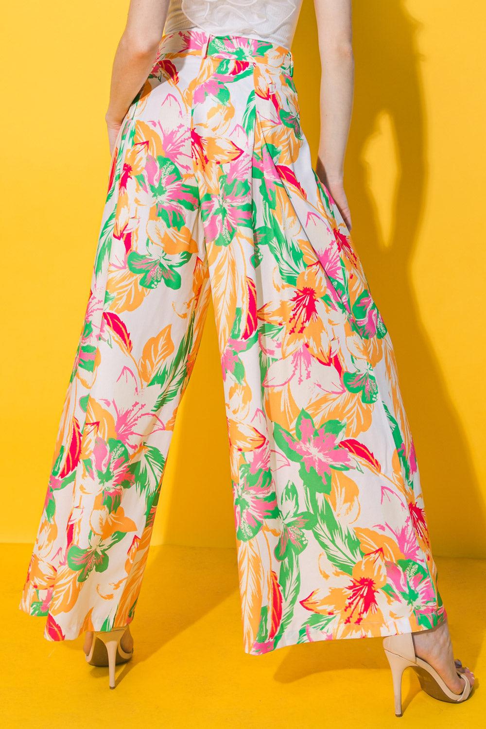 LOVE YOU A BRUNCH WOVEN PANTS.