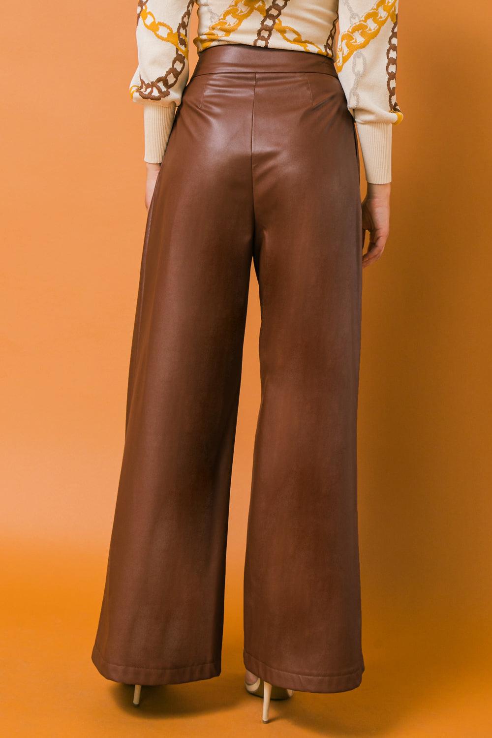 MATCHED ENERGY LEATHER PANTS.