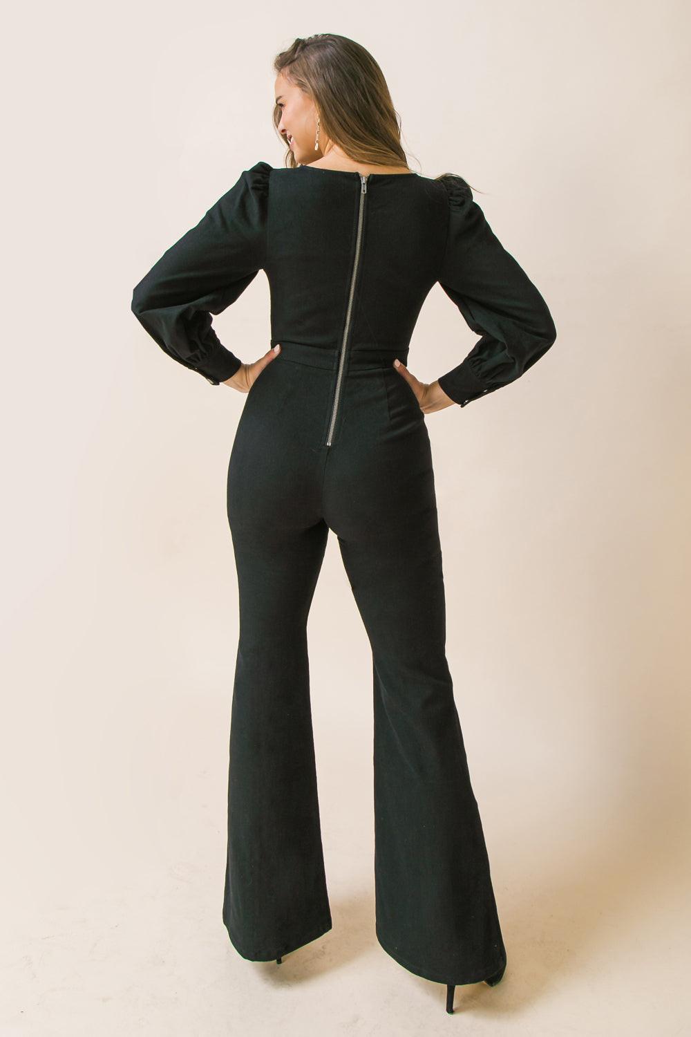 THE KIND OF LOVE WE MAKE DENIM JUMPSUIT.