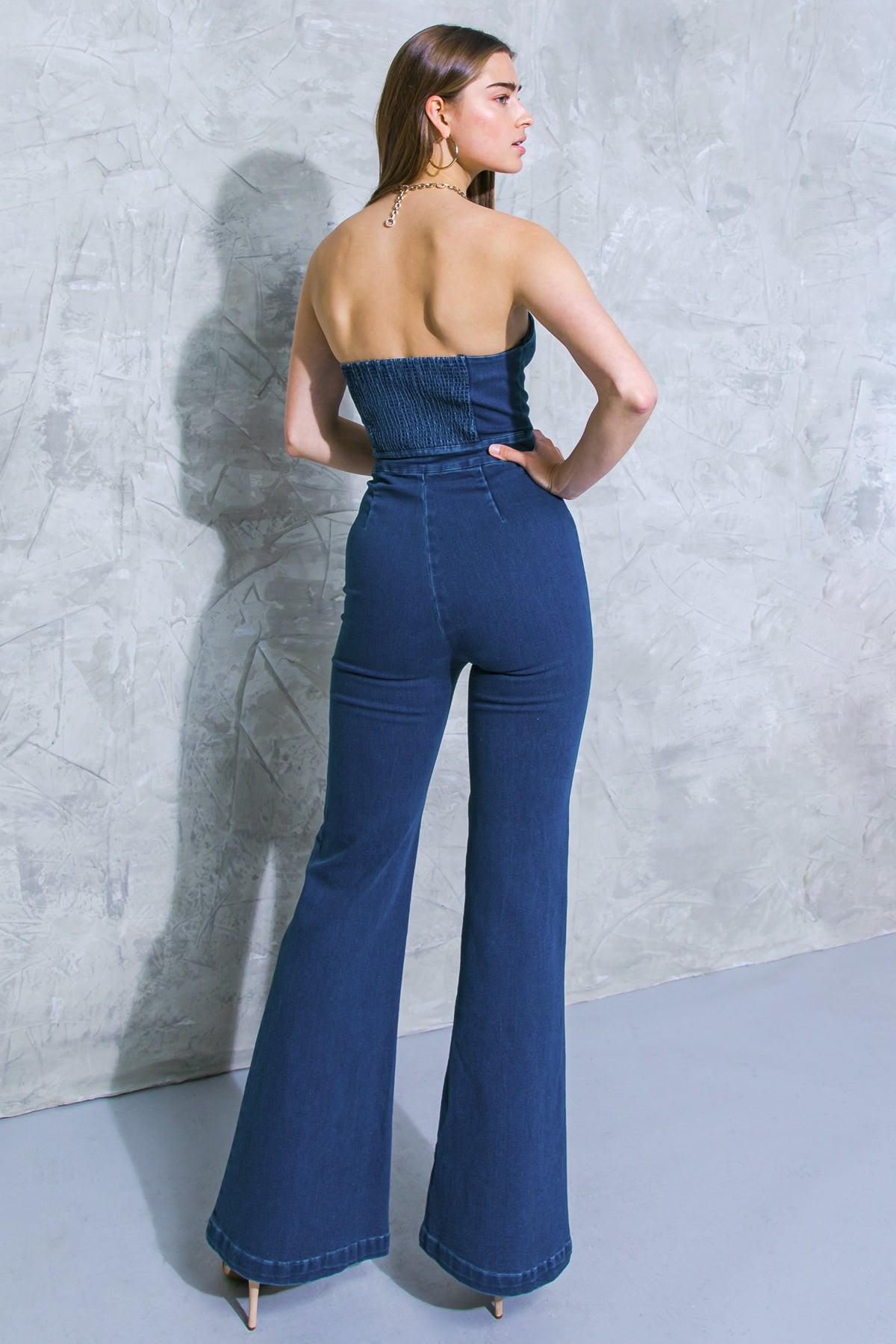 REMEMBER WHEN DENIM JUMPSUIT.