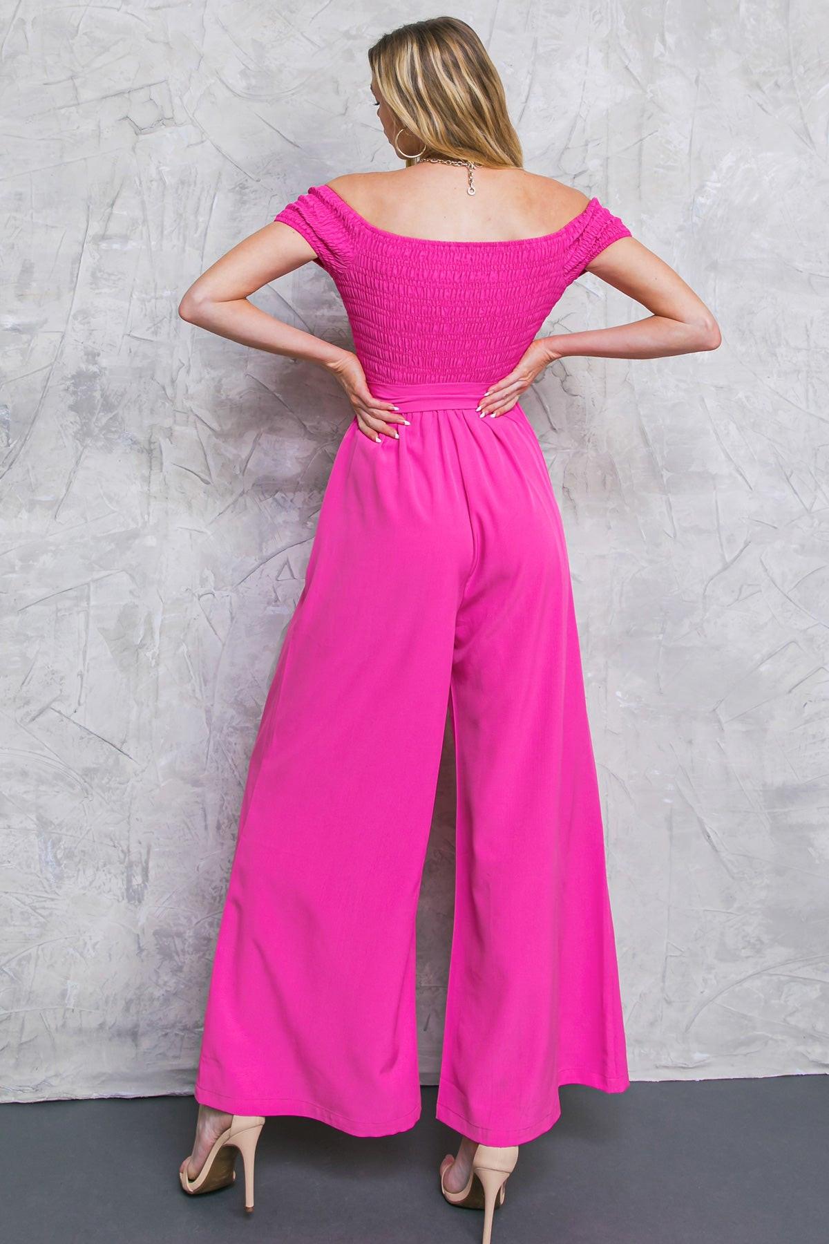 WEEKEND OUTING WOVEN JUMPSUIT.