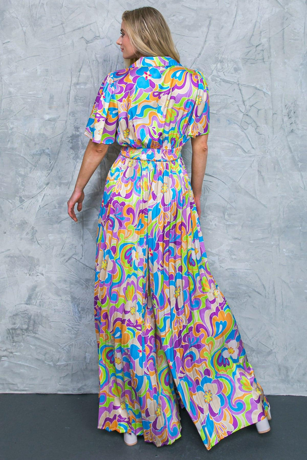 A SECRET PLACE WOVEN JUMPSUIT.