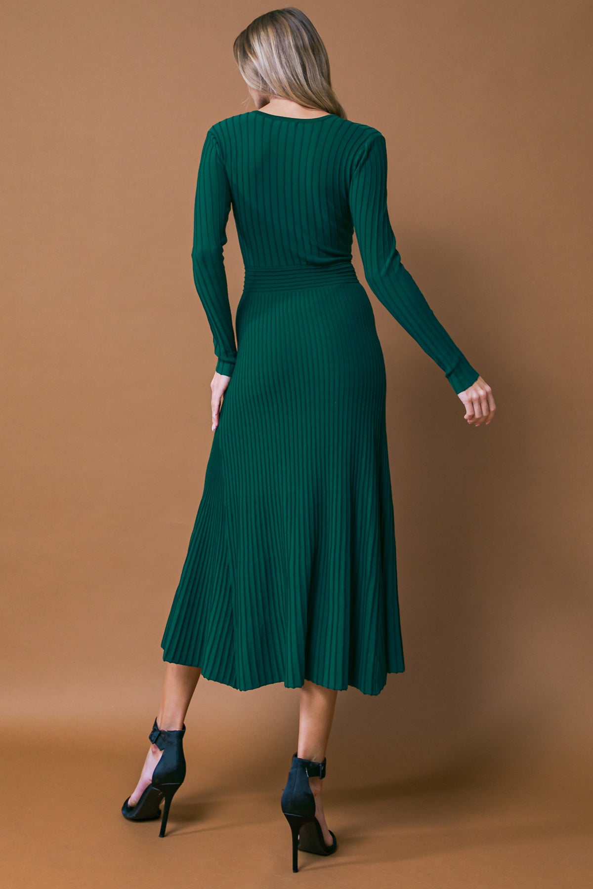 ON YOUR TIME SWEATER MIDI DRESS