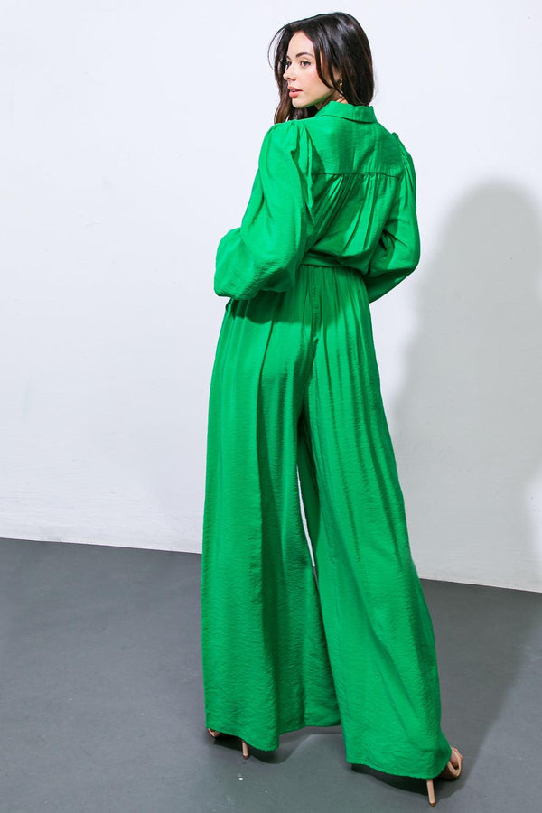 READY FOR TODAY WOVEN JUMPSUIT.