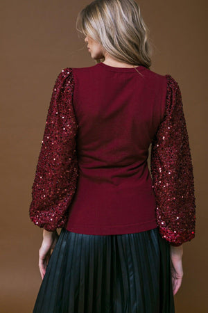 FEELING THE FUN SWEATER TOP.