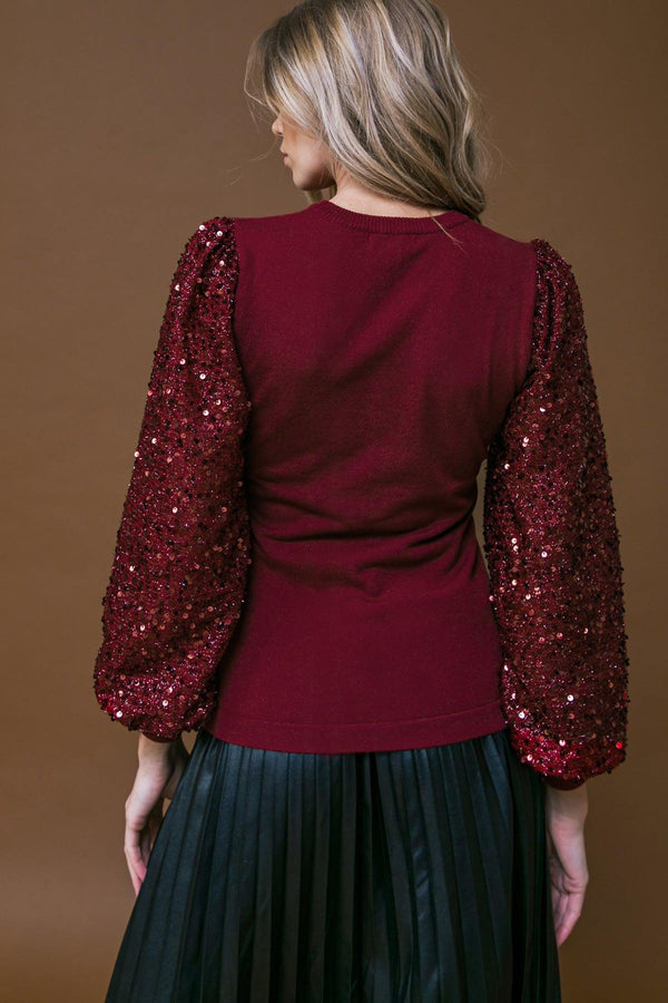 FEELING THE FUN SWEATER TOP.