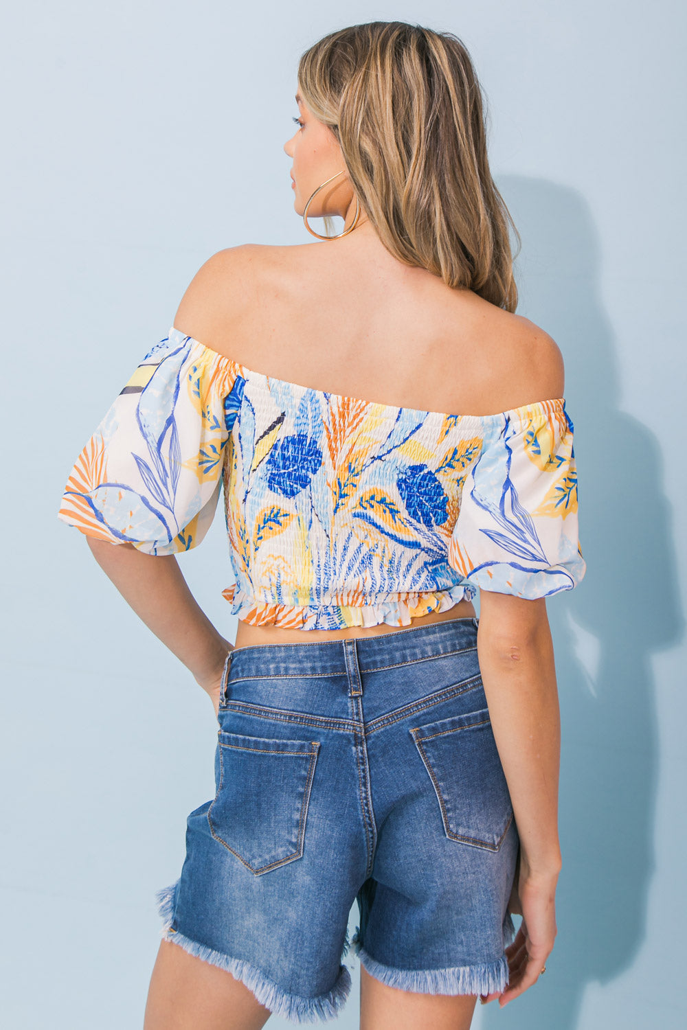 LOST IN PARADISE WOVEN TOP