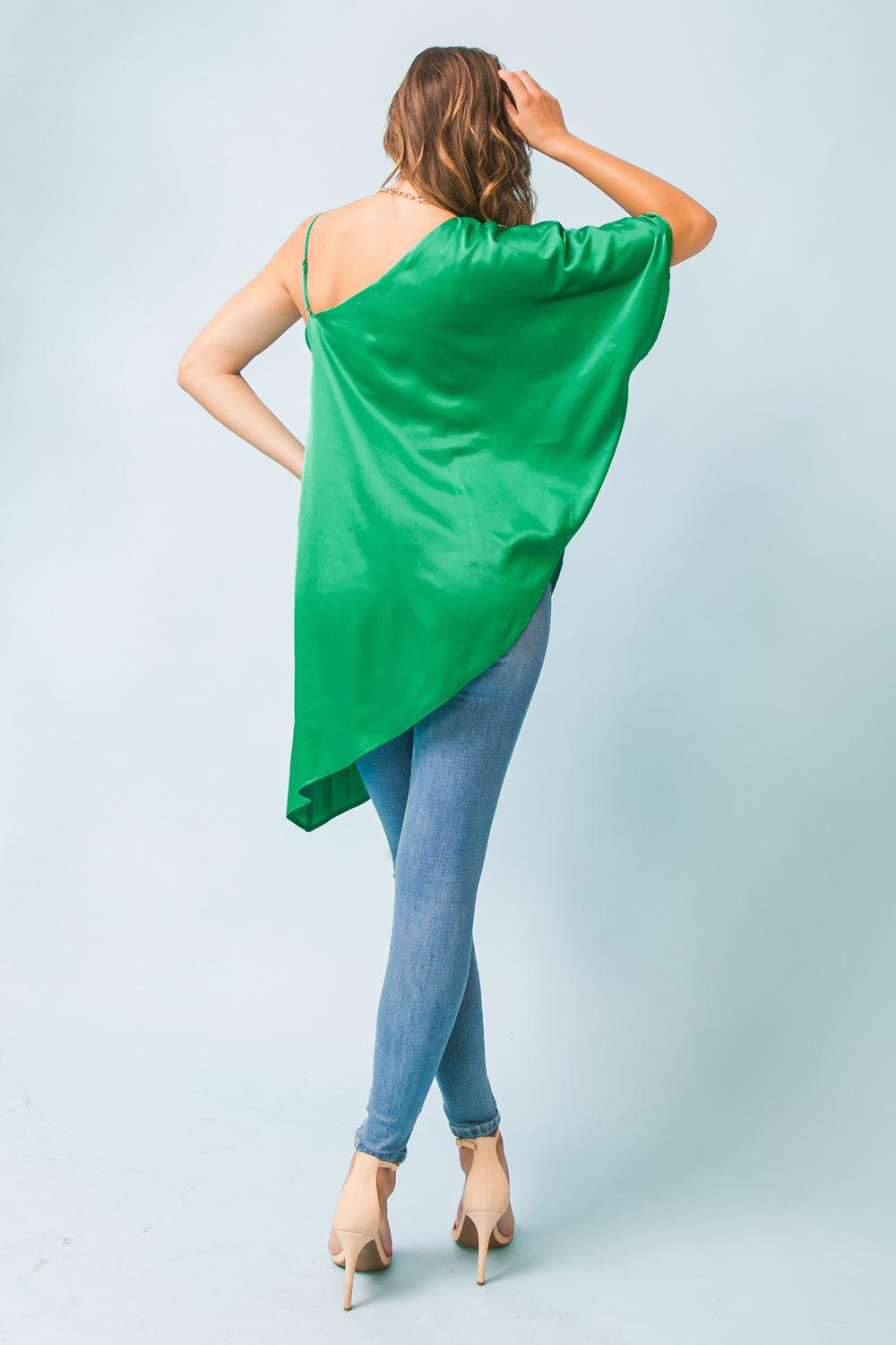 MALIBU SUNSET SATIN TOP - Flying Tomato - TOPS - Flying Tomato