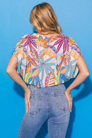TAKE NOTES WOVEN BODYSUIT.