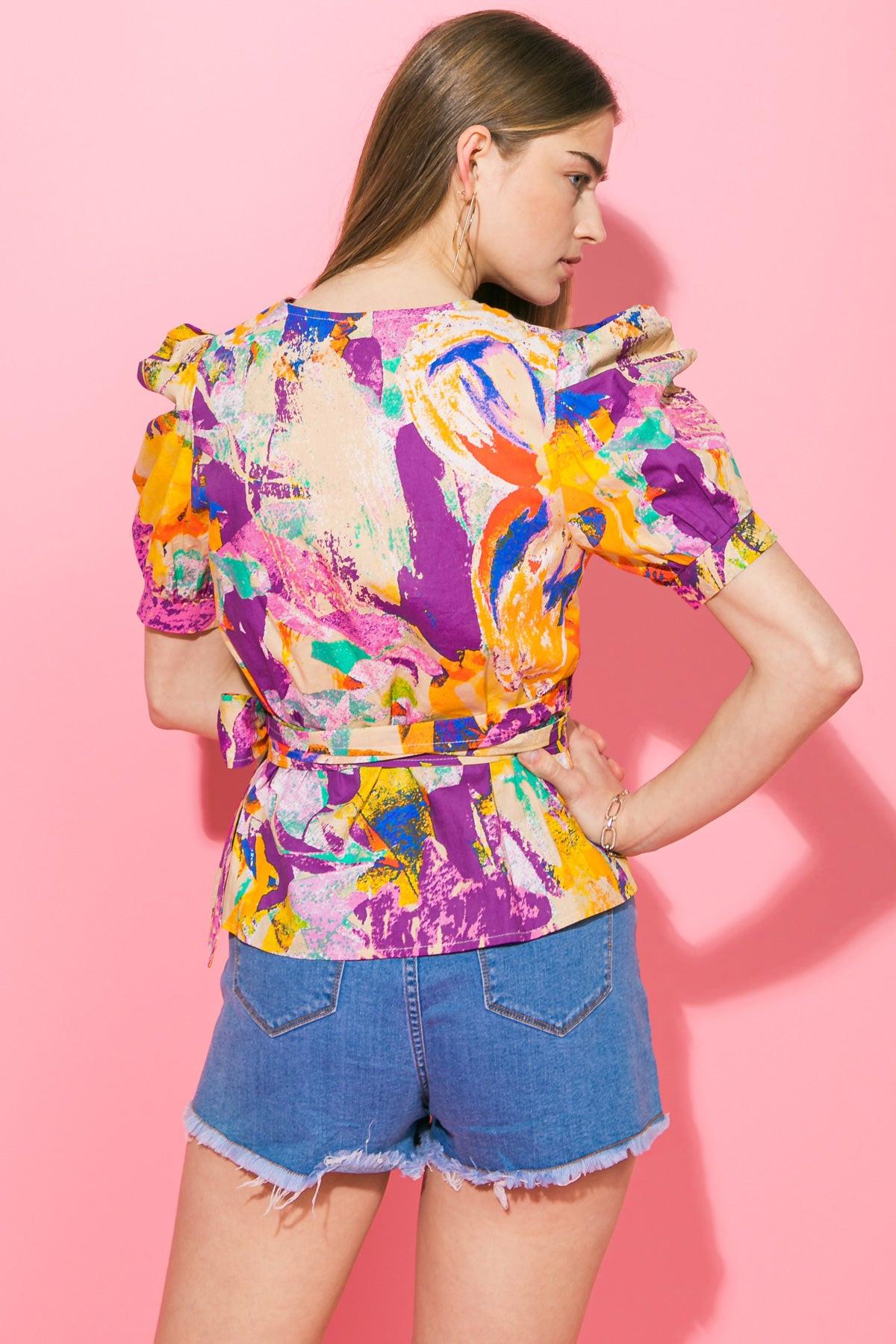 NOTHING TO LOSE POPLIN TOP.