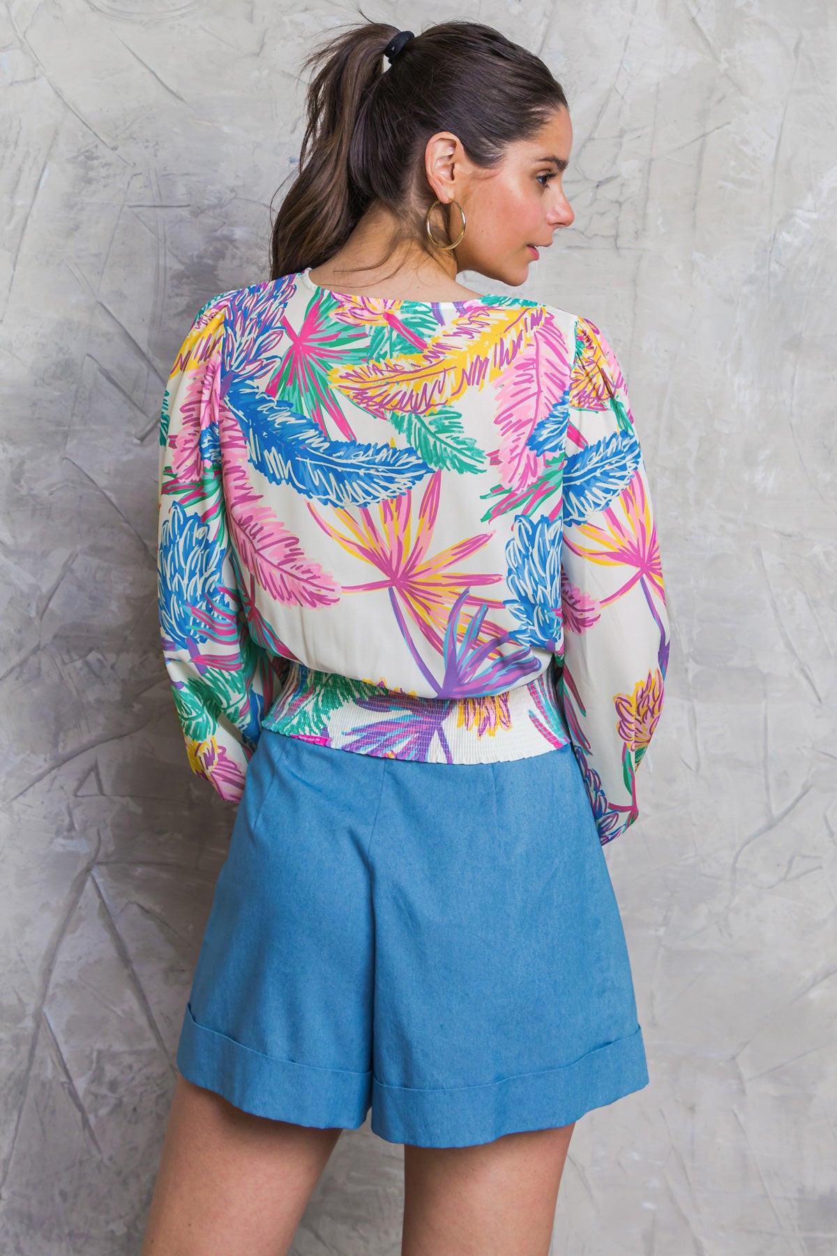 SWEET ONE WOVEN TOP.