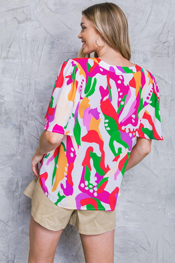 STYLISH SUMMER WOVEN TOP.