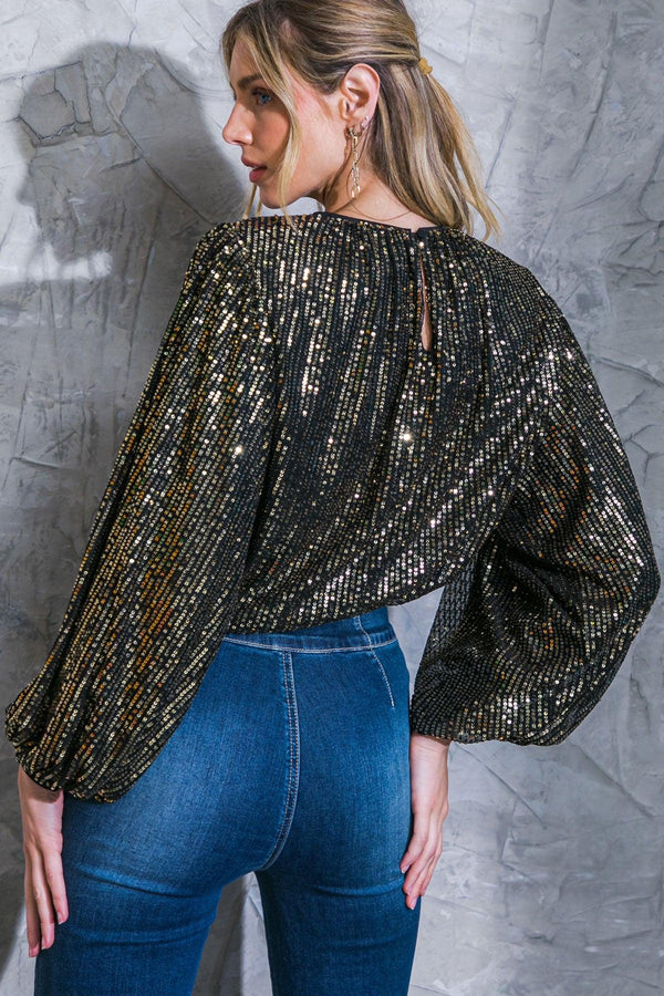 HOPE YOU REMEMBER SEQUIN TOP.