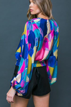 SWEET IMAGINATION WOVEN TOP.