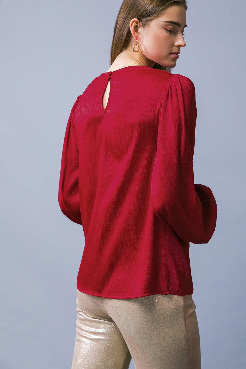 GARDEN SENSATION SATIN TOP.