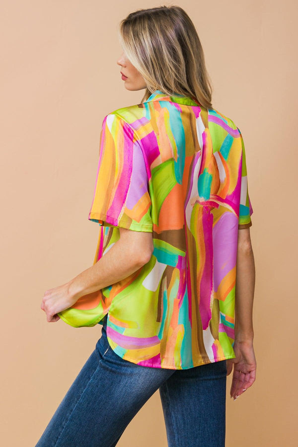 ELEVATED OPTION WOVEN TOP.