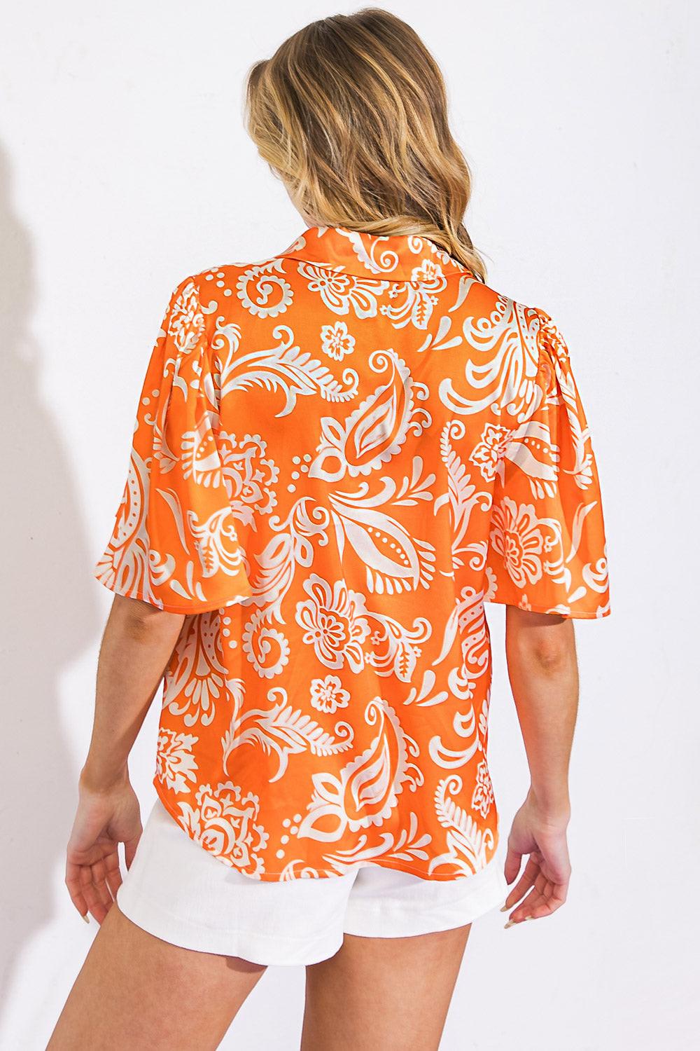 SUNSET PROMISES WOVEN TOP - Flying Tomato - TOPS - Flying Tomato