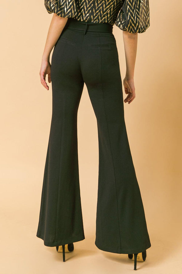 COUNTDOWN THE HOURS WOVEN FLARED PANTS - Flying Tomato - PANTS - Jealous Tomato