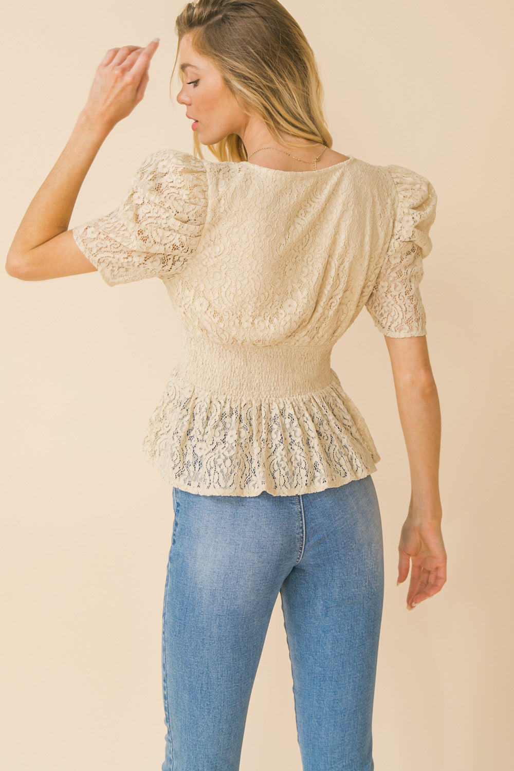 THOUGHTS OF HUE LACE TOP