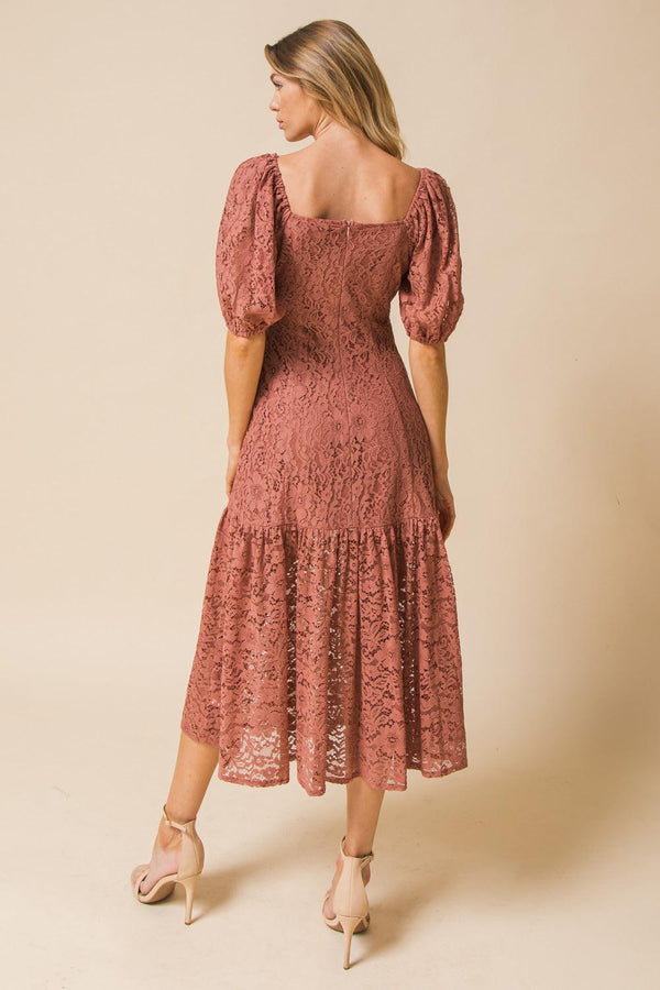A SONG FOR YOU MIDI DRESS.