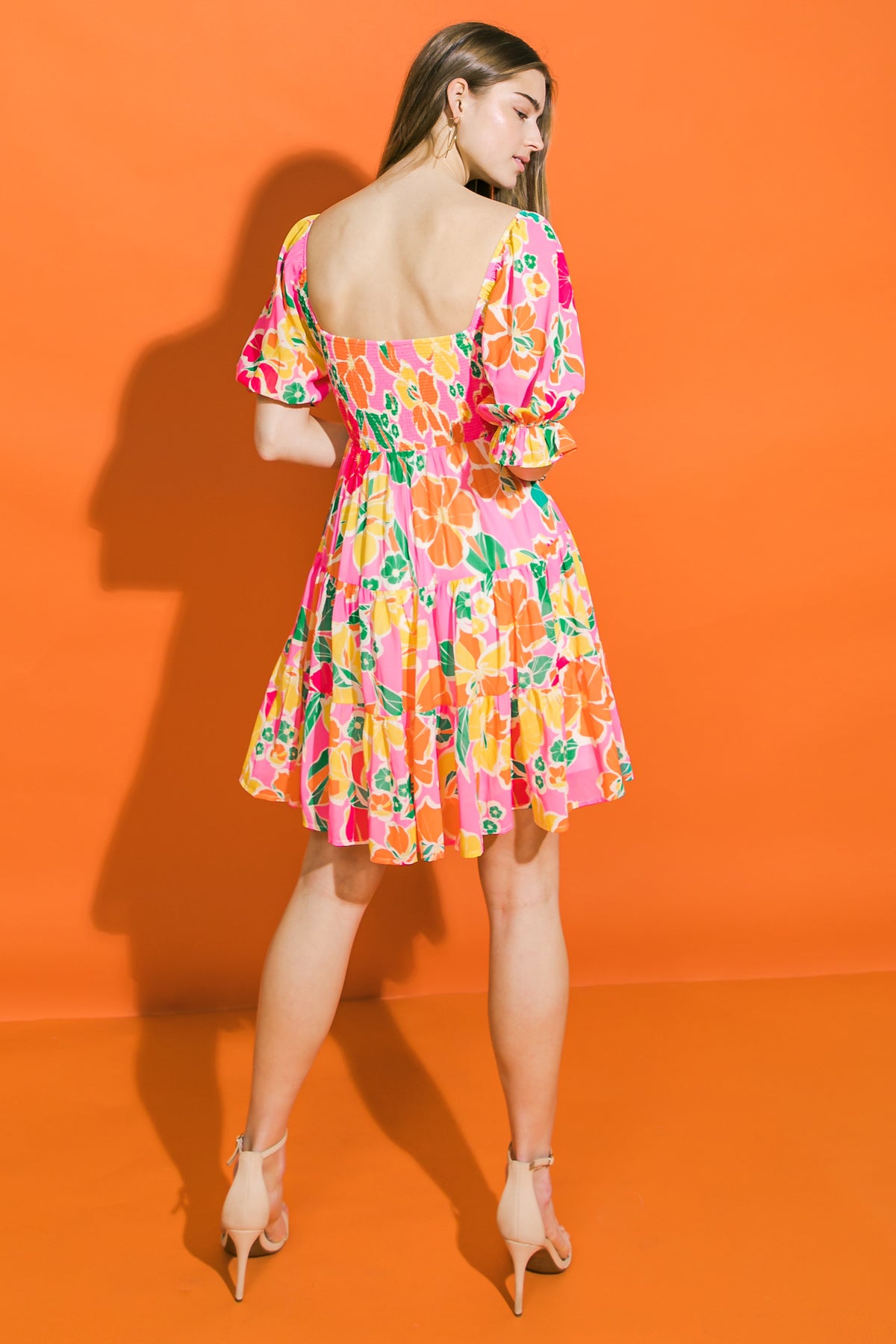 PINK TOO TRENDY WOVEN MINI DRESS - Flying Tomato - DRESSES - Flying Tomato