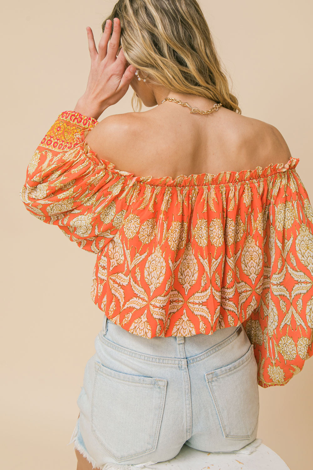 DARLING FOR THE DAY WOVEN TOP