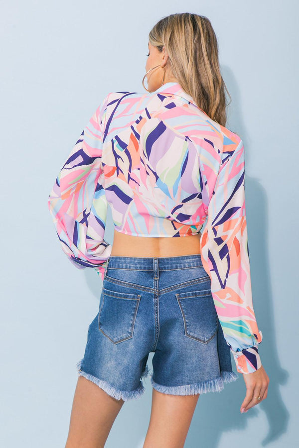 SEASIDE STATE OF MIND WOVEN TOP.