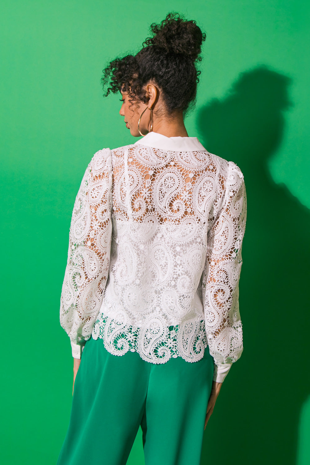 STAY FASHIONABLY FOCUSED LACE TOP