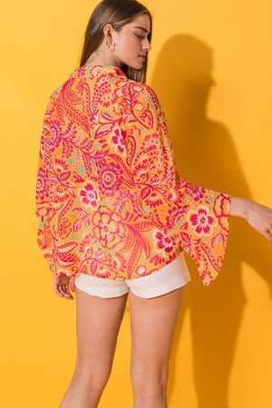 I'LL ALWAYS REMEMBER WOVEN OVERSIZED TOP.