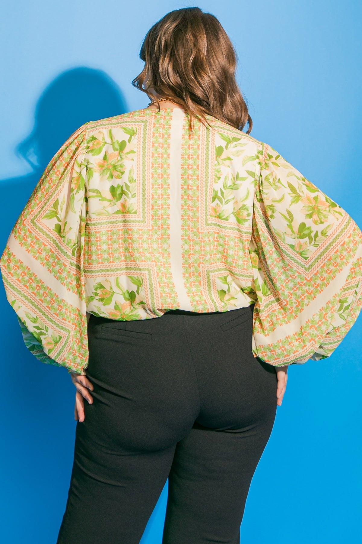 DELIGHTFUL DAYS WOVEN BODYSUIT.