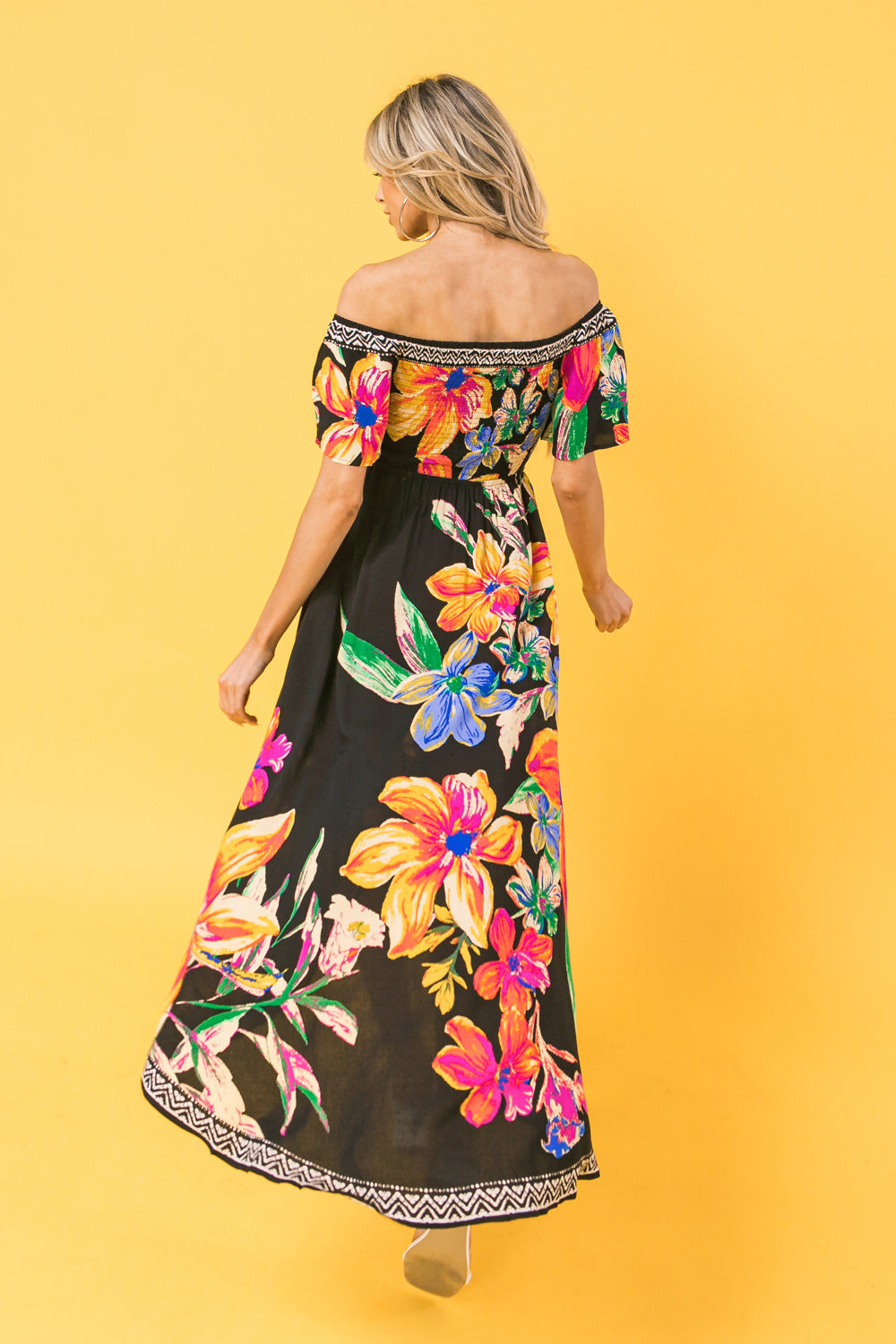OUT OF OFFICE FLORAL MIDI DRESS