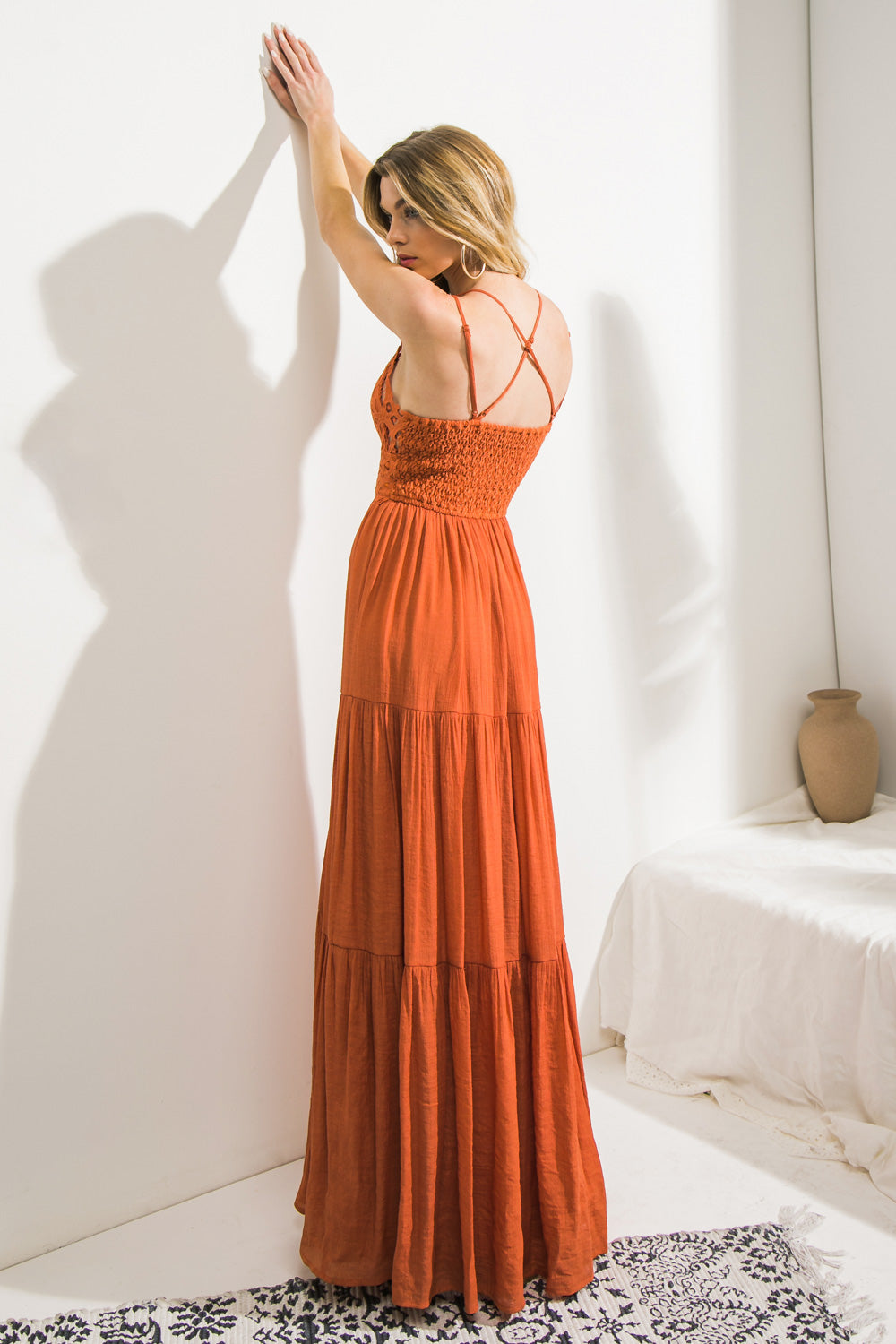 LAST ON YOU WOVEN MAXI DRESS