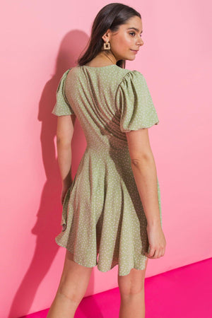 I AM THINKING OF YOU WOVEN MINI DRESS.