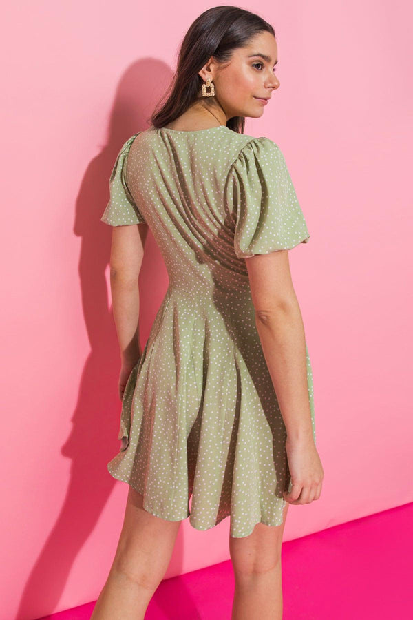 I AM THINKING OF YOU WOVEN MINI DRESS.