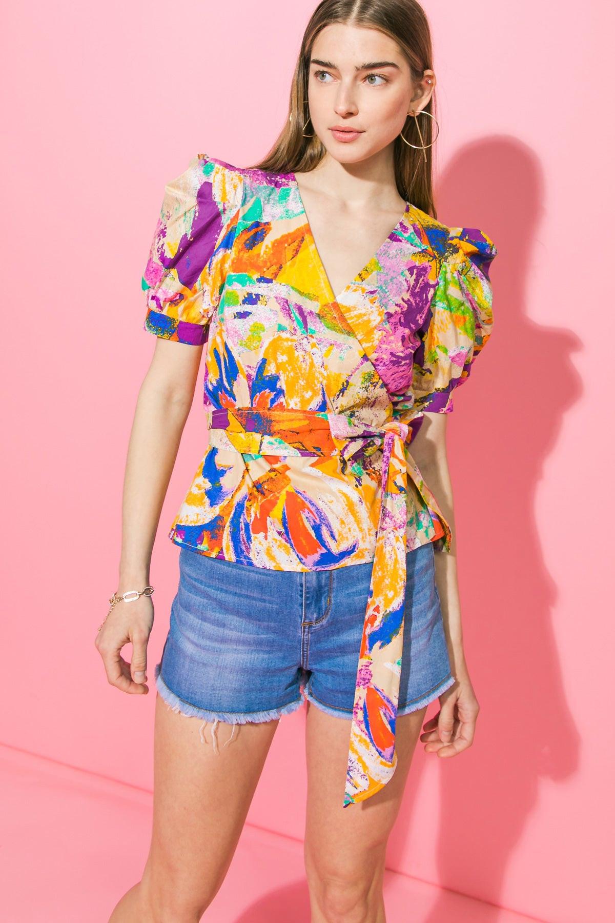 NOTHING TO LOSE POPLIN TOP.