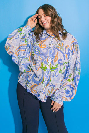 FEELING JOYFUL WOVEN TOP - Flying Tomato - TOPS - Flying Tomato