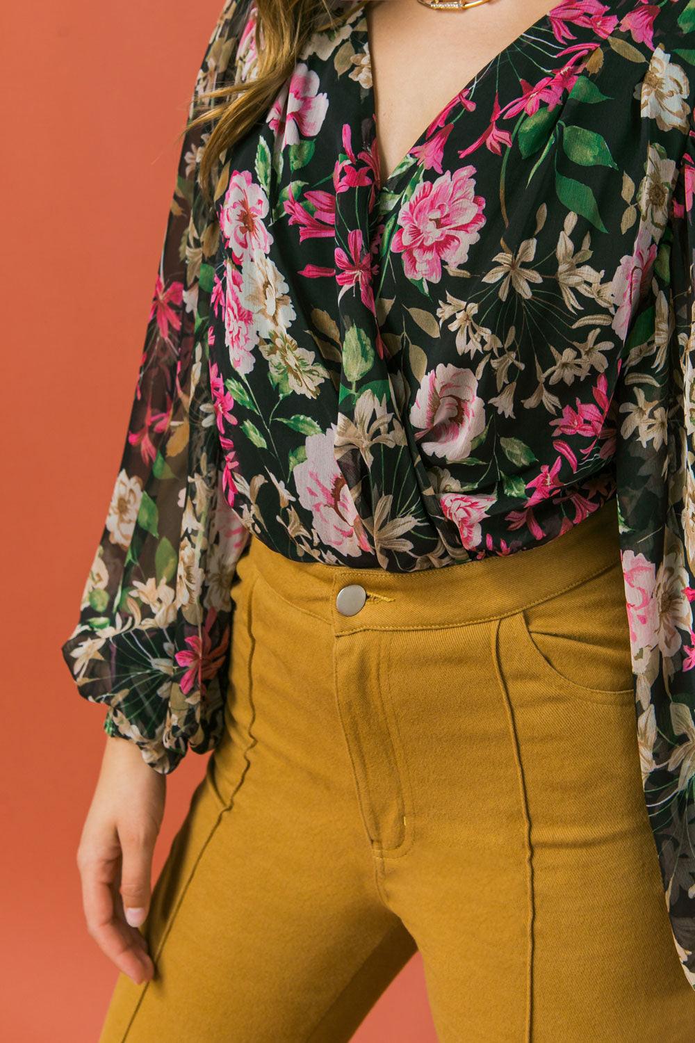 A WHOLE HEARTFUL WOVEN BODYSUIT.
