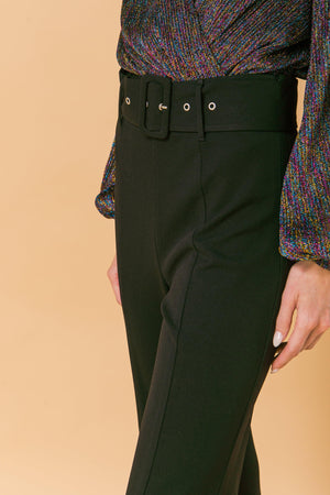 COUNTDOWN THE HOURS WOVEN FLARED PANTS - Flying Tomato - PANTS - Jealous Tomato