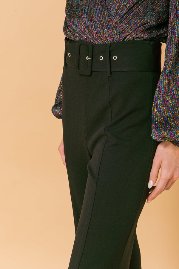 COUNTDOWN THE HOURS WOVEN FLARED PANTS - Flying Tomato - PANTS - Jealous Tomato
