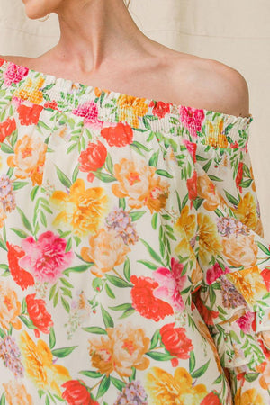LET'S DANCE IVORY WOVEN TOP.