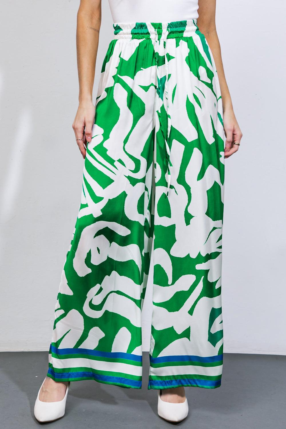 THE KEY TO CHIC WOVEN SATIN PANTS.